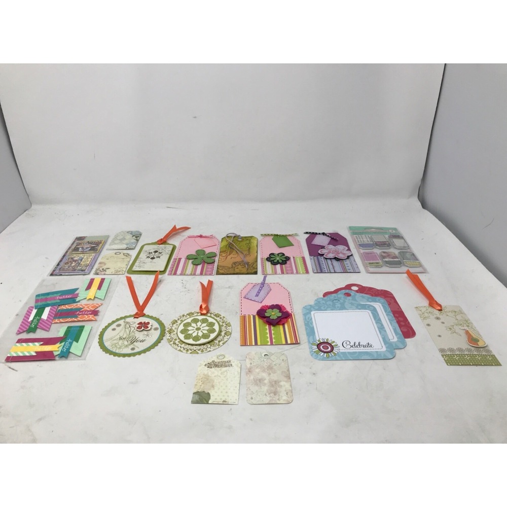 Small Lot of Recollections Crafting and Scrapbooking Paper Tags & Embellishments